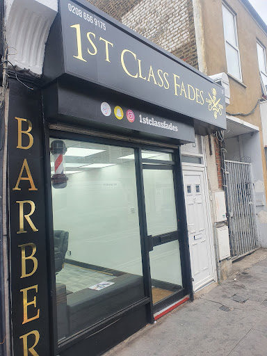 1st Class Fades storefront on Portland Road in South Norwood